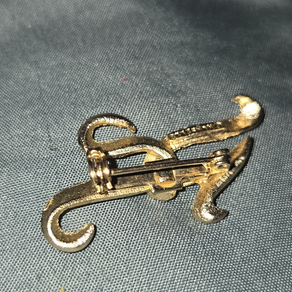 Mamselle Gold-Tone Initial K Brooch Pin. Excellent Condition. Vtg - Picture 5 of 5